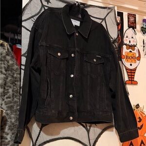 Calvin Klein unisex  Black Denim Jacket